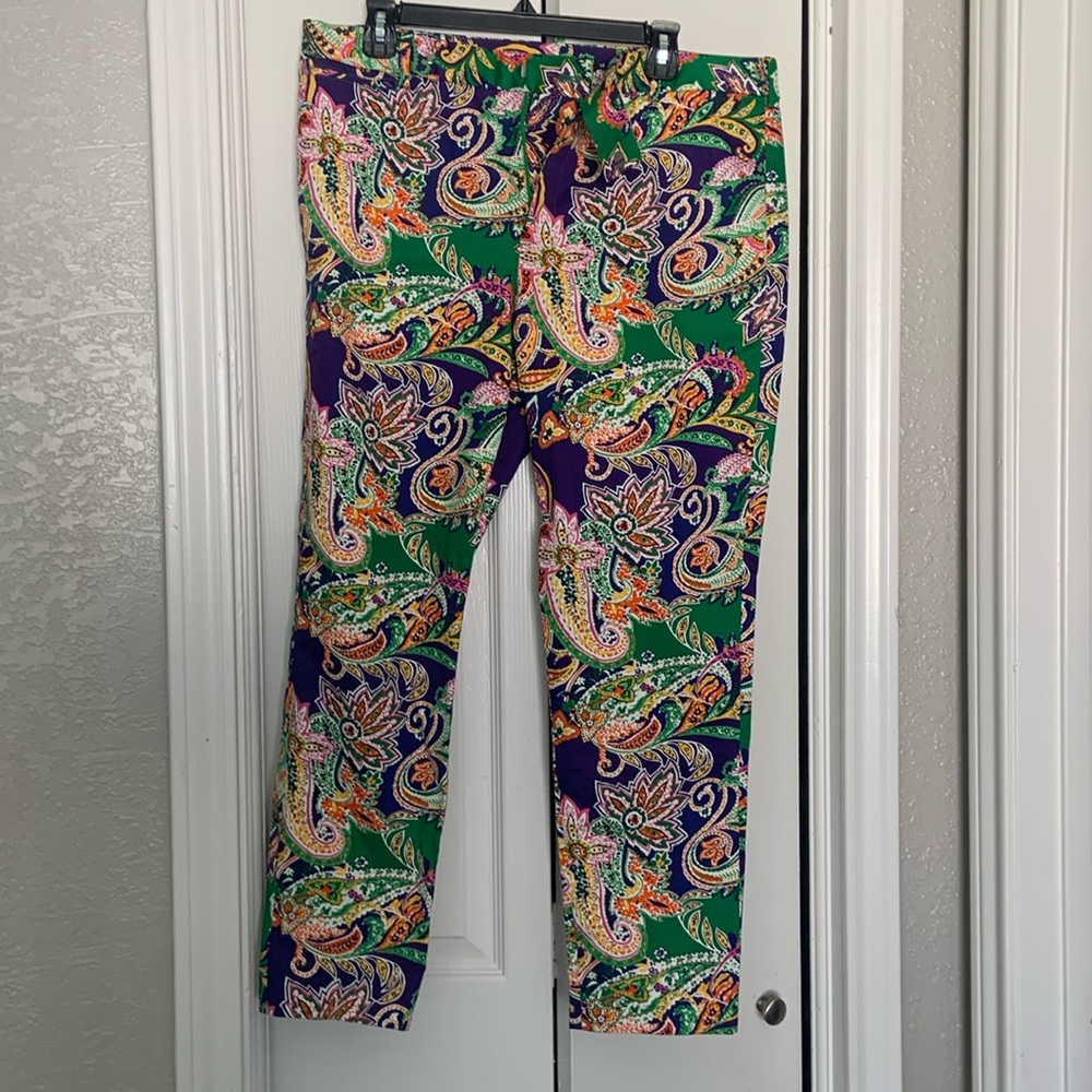 Ralph Lauren Paisley Capri Pants